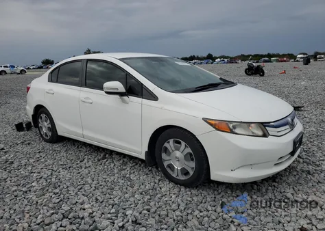 2012 Honda Civic Hybrid из США, поврежденный, VIN JHMFB4F24CS006900